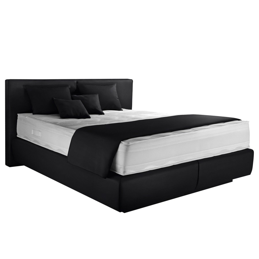 Boxspringbetten * | Loftscape Boxspringbett Sofia Ii Schwarz