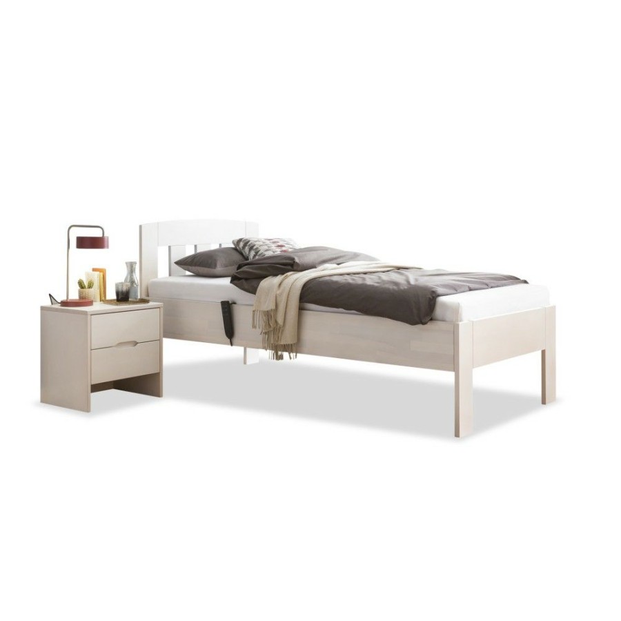 Bettgestelle * | Einrichten24 Seniorenbett Buche Massiv Comfort 01 100 X 210 Cm