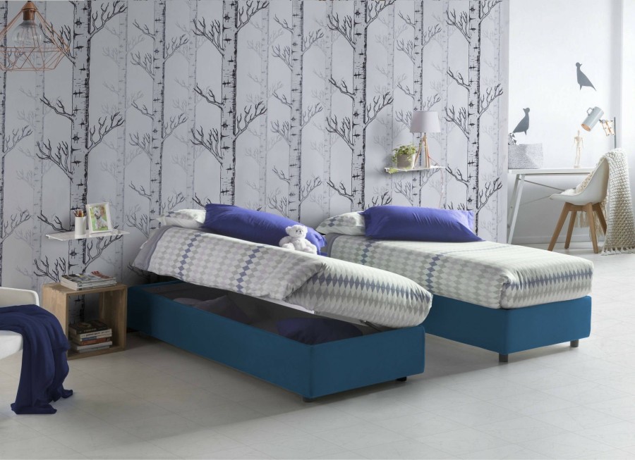 Boxspringbetten * | Talamo Italia Einzelbett Silvia Sommier