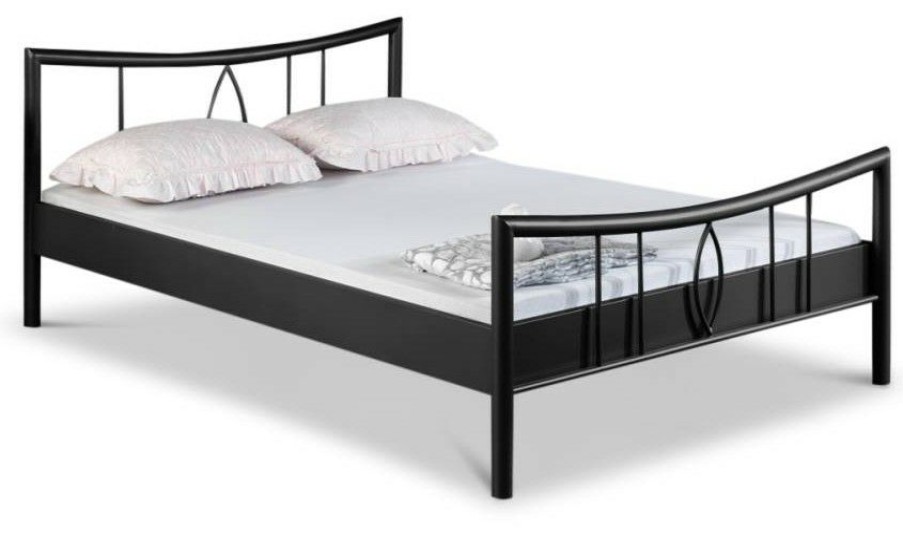 Bettgestelle * | Einrichten24 Metallbett Luisa Schwarz Breite: 200 Cm