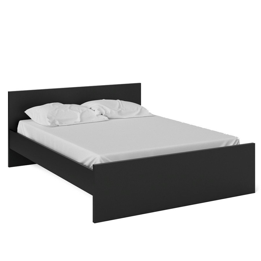 Bettgestelle * | Ebuy24 Nada Bett Doppelbett Schwarz