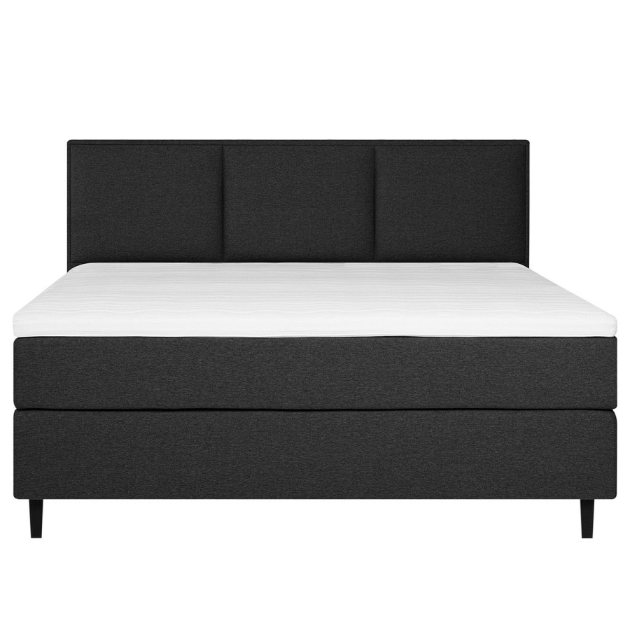 Boxspringbetten * | Loftscape Boxspringbett Paule Schwarz 160 X 210Cm