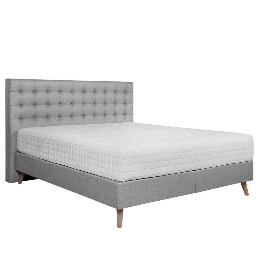 Boxspringbetten * | Loftscape Boxspringbett Haanja Grau 160 X 200Cm