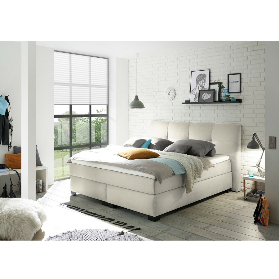 Boxspringbetten * | Loftscape Boxspringbett Orval Creme