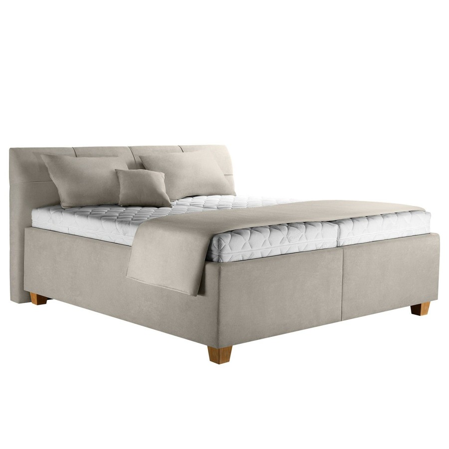 Bettgestelle * | Loftscape Polsterbett Hilda I Creme