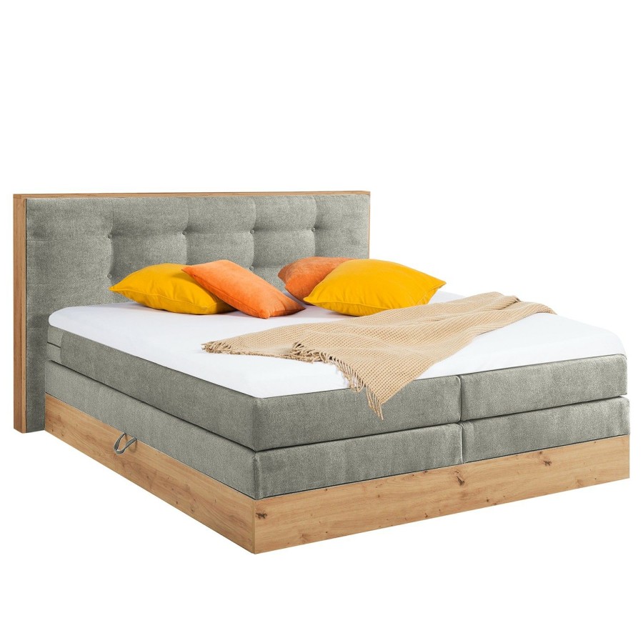 Boxspringbetten * | Loftscape Boxspringbett Naumburg Schlamm